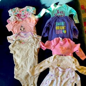 Lot of long and short sleeve shirts